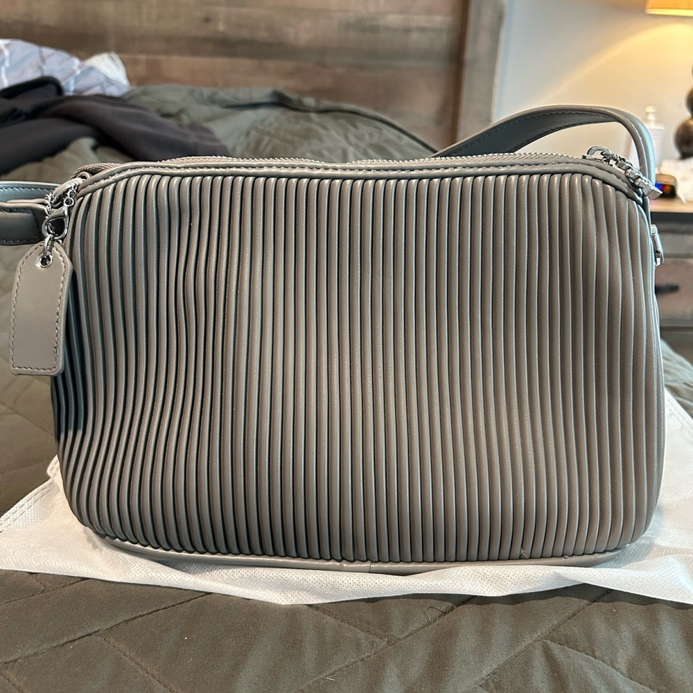 ** Final Sale** Pixie Mood Gray Pleated Bag